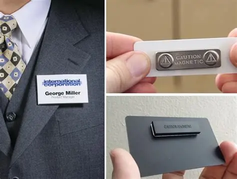 Magnetic name badges