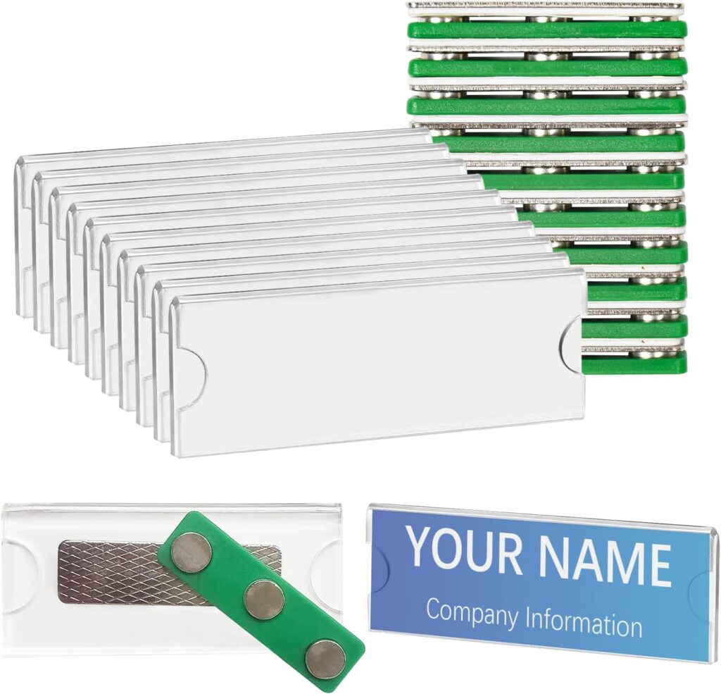Magnetic name badges